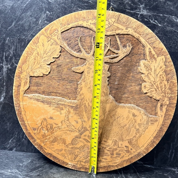 FLEMISH ART CO. Wooden Elk Plaque #854 - Picture 8 of 13